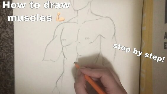 HOW TO DRAW MUSCLES IN 10 MINUTES