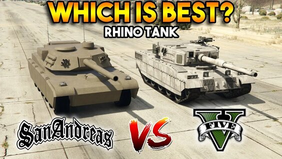 Tanque de guerra Rhino do GTA San Andreas 