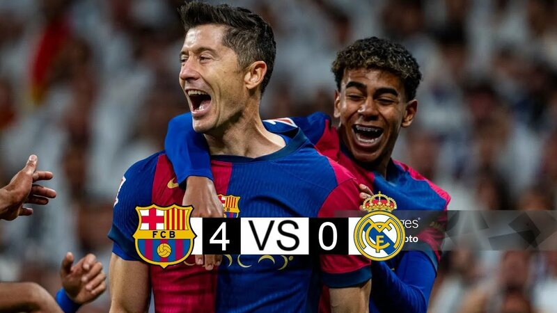 Barcelona x real Madrid | 4-0 | extended highlights and Goals | laliga ...
