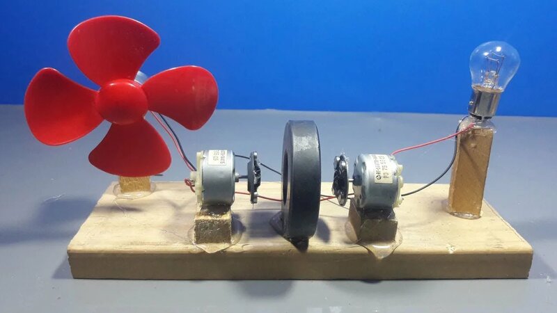 how to make free energy light bulb generator with magnets and dc motor ...