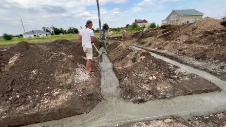 Заливаем фундамент дома Ставрополь от СК Фул Хаус