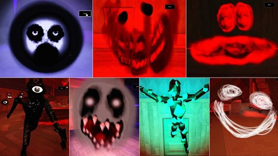 ALL Monsters + JUMPSCARES *NEW* (WATCH MONSTER) Morphs in Doors RP