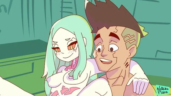 Rebecca De L’animation Parodie Pour Adultes Cyberpunk 