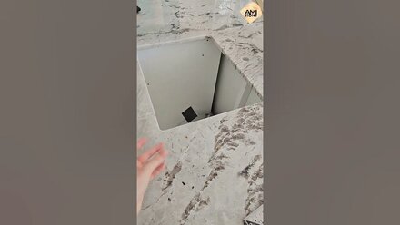 юмор на объекте #marble #interiordesign #kitchen #art #humor