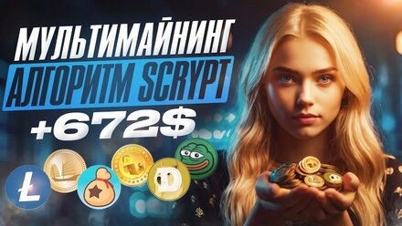 МУЛЬТИМАЙНИНГ НА АЛГОРИТМЕ SCRYPT | РЕАЛЬНАЯ ДОХОДНОСТЬ И ПРОГНОЗЫ | МАЙНИНГ PEPE JUNK LUCKY BELLS