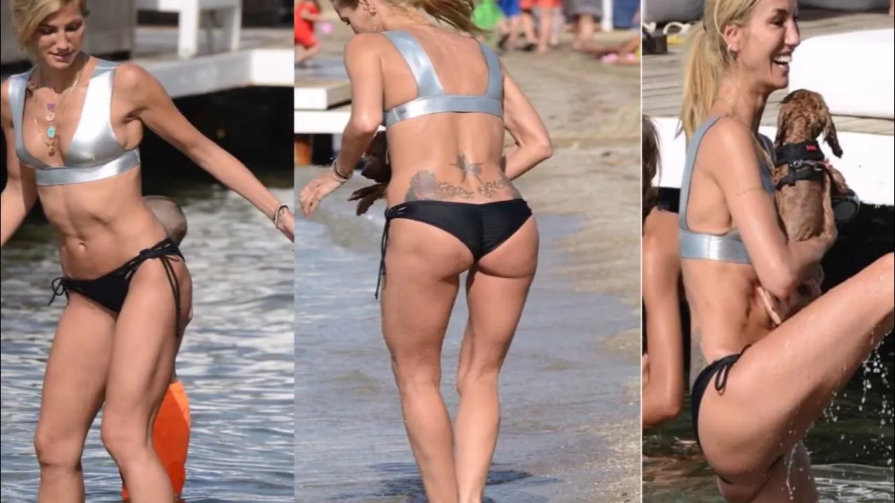 Çağla Şıkel'in bikiniyle tatilde frikik verdiği anlar