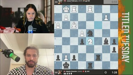 СОПЕРНИК БУДЕТ КРОШИТЬСЯ! ЭТО БАЗА! // WIM JESSE FEBRUARY vs FM МАКСИМ ОМАРИЕВ #chess #шахматы