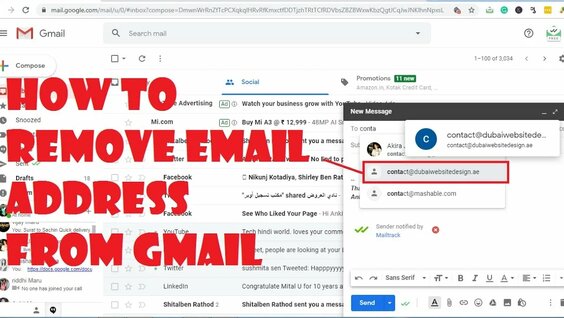 How to remove email address from Gmail | remove email suggestions from ...