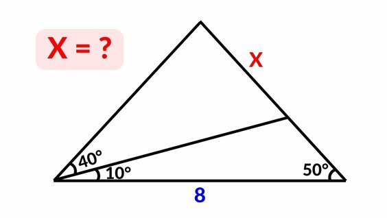 Poland Math Olympiad Geometry Challenge | Find the length X - Смотреть ...