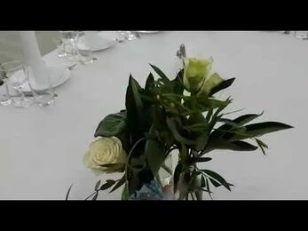 Цветочное оформление. Банкетный зал «Ля Марин» в Новосибирске.