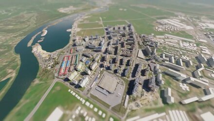 3D модель местности, полученная с БПЛА