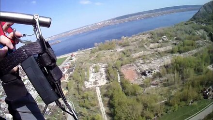 Жигулевск с высоты птичьего полета, на паромоторе Взлет