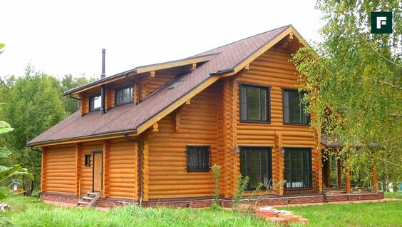 Дом из рубленого бревна. Часть 1. Строительство __ FORUMHOUSE — Видео от FORUMHOUSE