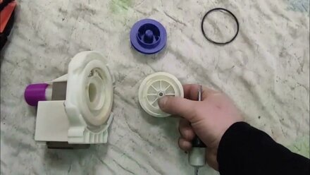 Ремонт циркуляционного насоса посудомойки Indesit, Hotpoint Ariston Hanning cp035-005 дополнено