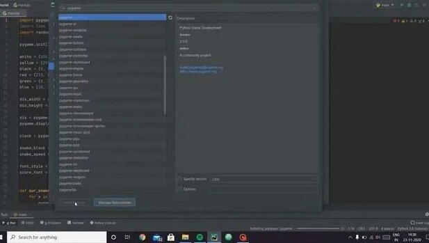 How to install pygame in pycharm code editor - Смотреть онлайн в поиске ...
