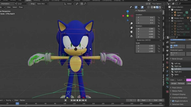 SFM to Blender Sonic model rig. - Yandex Video aramada çevrimiçi izle