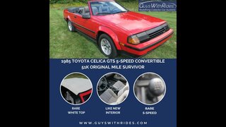 1985 Toyota Celica GT-S 5-Speed Convertible Walk-Around, Start-up, and Brief Test Drive
