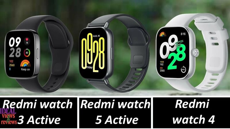 xiaomi redmi watch 3 Active vs Redmi watch 5 Active vs Redmi watch 4 ...