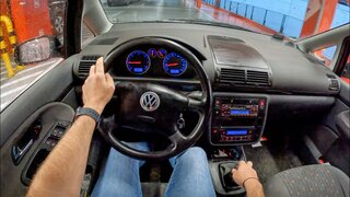 2000 Volkswagen Sharan [1.9 TDI 116hp] | POV Test Drive #910 Joe Black