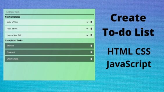 How to Make a To-Do List using HTML CSS JavaScript (2020) - EroFound