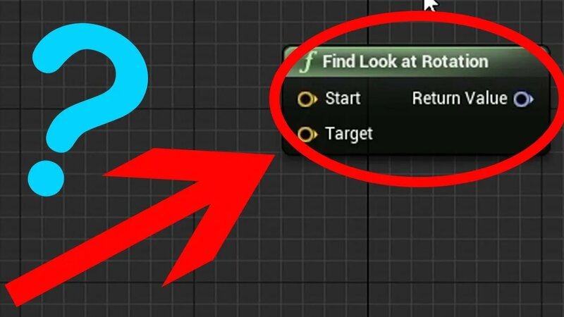 How to use Find Look At Rotation || Blueprints || UE4 Tutorials ...