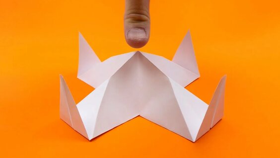 Поделки из бумаги без клея для детей в технике оригами