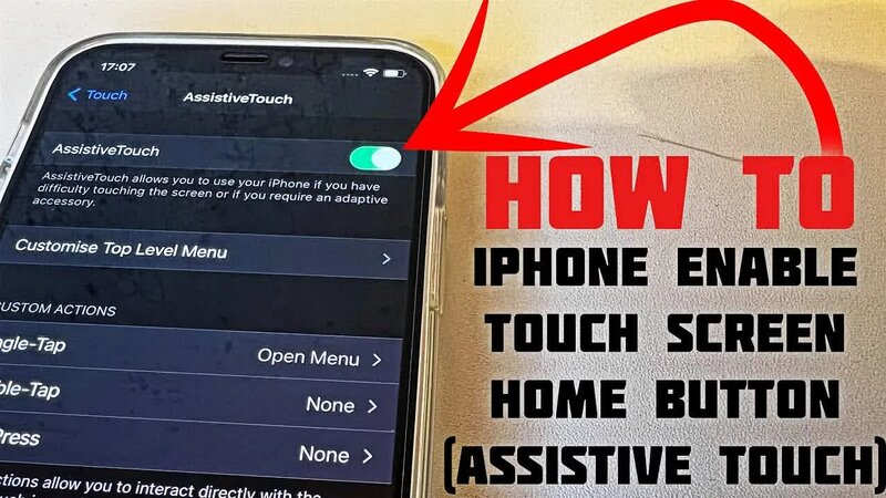 How to iPhone enable touch screen home button (assistive touch) — Видео ...