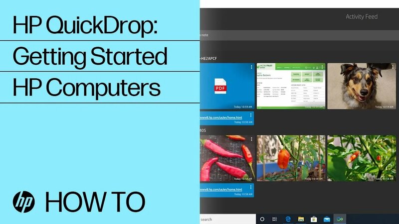 HP QuickDrop: Getting Started | HP Computers | HP Support - Yandex ...