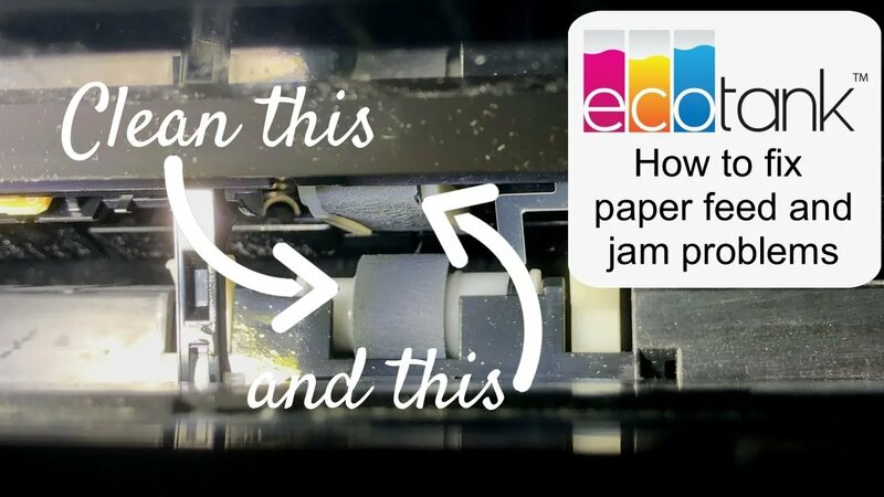 How to fix Epson Ecotank 2850 Paper Feed and Jam Problems #ecotank ...
