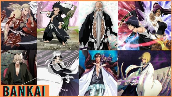 Bleach Brave Souls All Captains Bankai #bleach