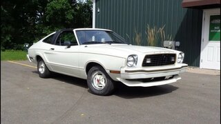 1978 Ford Mustang II Rallye Appearance Package White & Engine Sound My Car Story with Lou Costabile