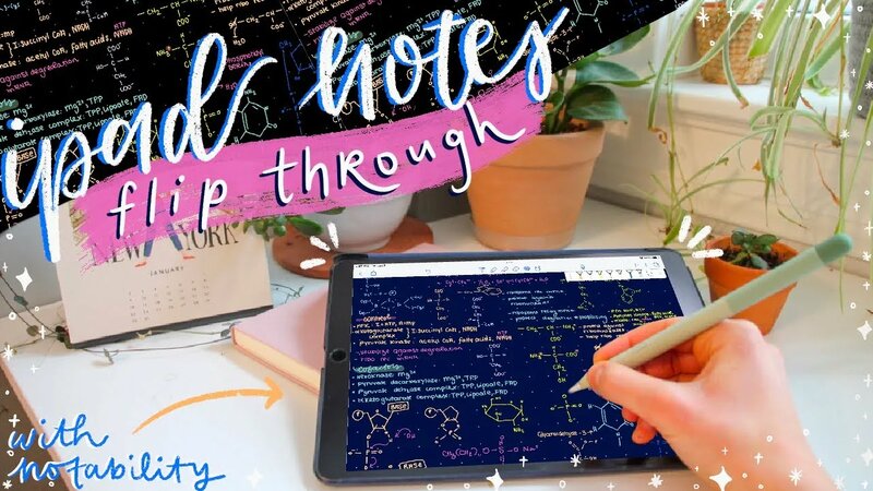 iPAD Notes Semester FLIP Through // note-taking on notability with ipad ...