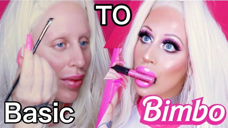 Bimbo DOLL Makeup Tutorial *how to look like a bimbo