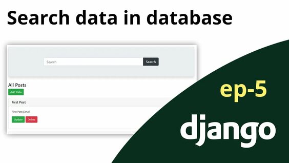 Django Tutorial | Search data in database with Django - Смотреть онлайн ...