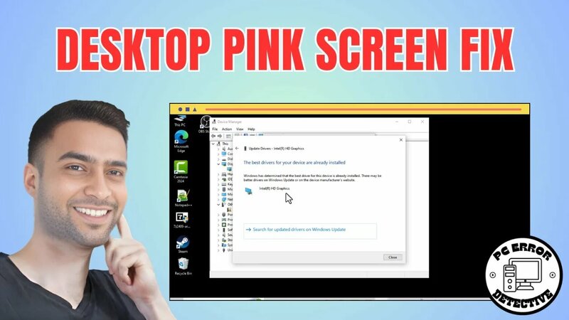 How To Fix Pink Screen Problem In Desktop PC - Full Tutorial - Yandex ...
