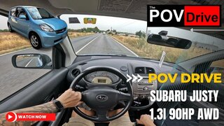 2010 Subaru Justy 1.3 90hp AWD | POV Test Drive