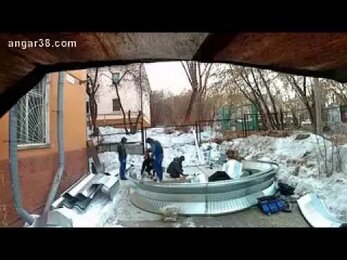 Арочный, теплый, бескаркасный ангар Бескаркасные ангары. Самостоятельная сборка ангара