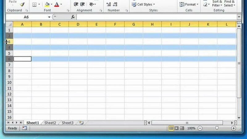 How to Adjust Height or Width of Multiple Rows or Columns in Excel ...