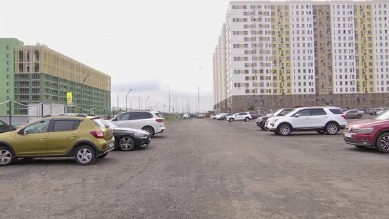 Парковка в ЖК "Самолёт" открыта — Видео от Люберецкое телевидение