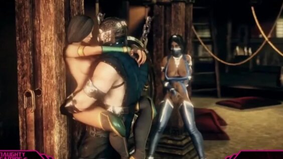 Смотреть порно Порно Мортал Комбат с Джейд и Китаной 