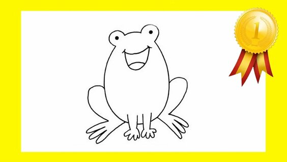 Basit kurbağa çizimi