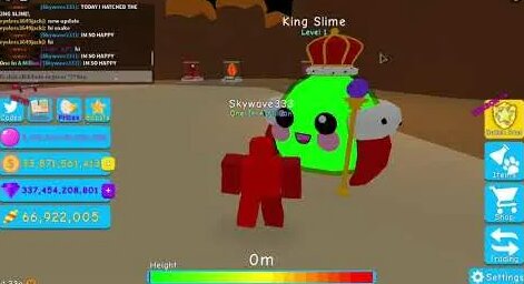 I Hatched the king slime in bgs (roblox)