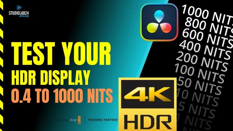 HDR TEST Display 0.4 to 1000 nits - Monitor HDR TEST 4K - High Dynamic ...
