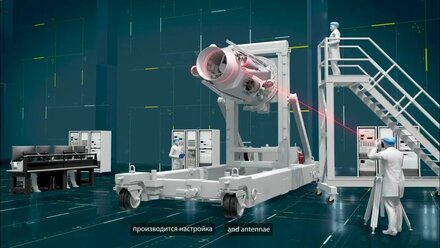 ГАЗПРОМ, Газпром СПКА, 3D фильм о сборочном производстве спутников, версия с субтитрами (рус./англ.)