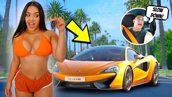 Letting MY Girlfriend Drive MY Mclaren!!  *Almost Crashed