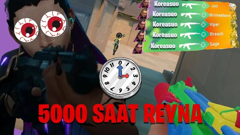 Playing Reyna for 5000 Hours in Valorant! | How Does Reyna Think ...