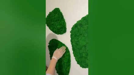 Как крепить панно из мха?