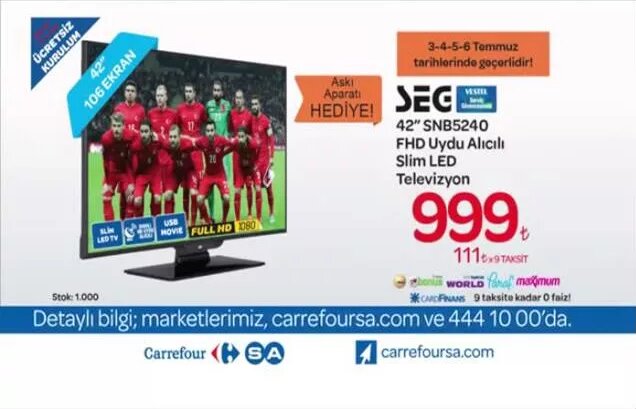 CarrefourSA HaftaSonu İndirimi SEG LED TV Reklamı - Yandex Video ...