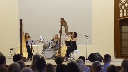 Take Harp - Caravan by D. Ellington. Дуэт арф + ударные.