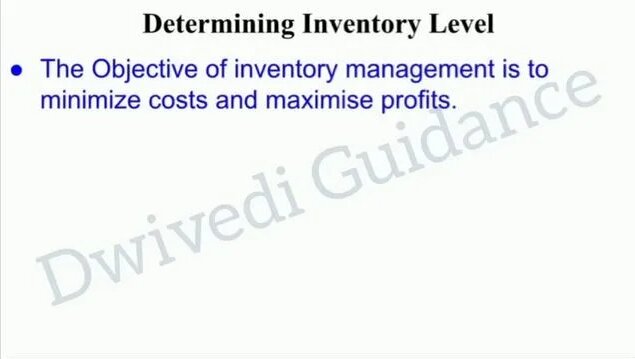 Inventory management, Inventory level, lead time, reorder point, buffer ...